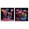 Stupell Industries Contrasting Otherworldly Blossoms 2pc Canvas Wall Art Set Design by Nuk Nalandro